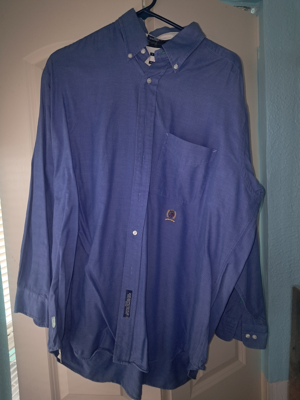 Tommy Hilfiger Navy Button-Down Shirt Jacket